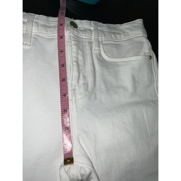 FRAME Jeans Ankle Le High Skinny White size 26 - Picture 11 of 14